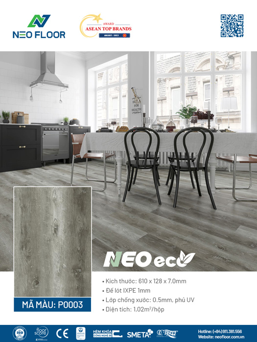 Neo Eco P0003 - Sàn Đá Công Nghệ SPC - Công Ty Cổ Phần Neo Floor